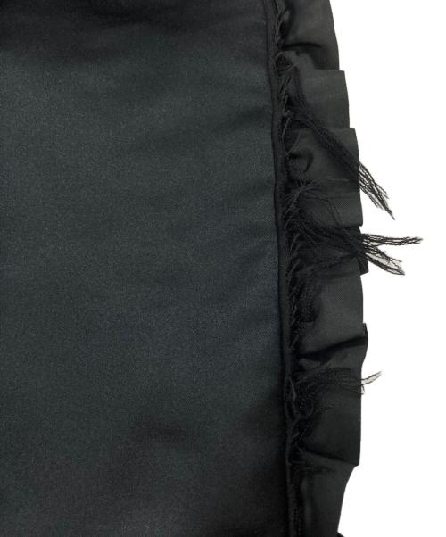 COMME des GARCONS（コムデギャルソン）COMME des GARCONS (コムデギャルソン) フリルデザインクロップパンツ/Frill design cropped pants ブラック サイズ:Sの古着・服飾アイテム