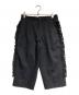COMME des GARCONS（コムデギャルソン）の古着「フリルデザインクロップパンツ/Frill design cropped pants」｜ブラック
