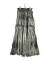 ISSEY MIYAKE（イッセイミヤケ）の古着「多重レイヤード転写プリーツスカート/Pleated skirt」｜グリーン