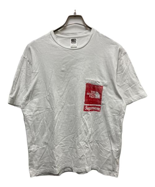 THE NORTH FACE（ザ ノース フェイス）THE NORTH FACE (ザ ノース フェイス) Supreme (シュプリーム) Printed Pocket Tee ホワイト サイズ:Sの古着・服飾アイテム
