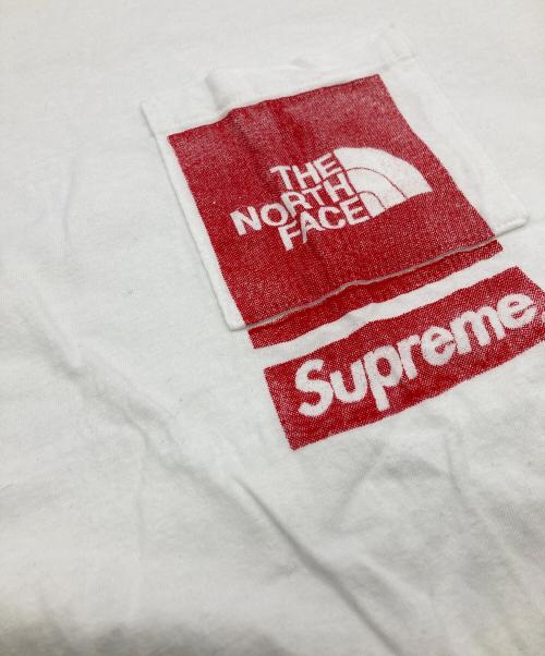 THE NORTH FACE（ザ ノース フェイス）THE NORTH FACE (ザ ノース フェイス) Supreme (シュプリーム) Printed Pocket Tee ホワイト サイズ:Sの古着・服飾アイテム