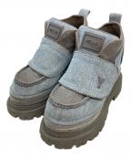 YELLOイエロ）の古着「PATCH SHORT BOOTS/パッチショートブーツ」｜グレー
