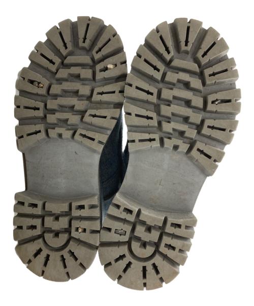 YELLO（イエロ）YELLO (イエロ) PATCH SHORT BOOTS/パッチショートブーツ グレー サイズ:Lの古着・服飾アイテム