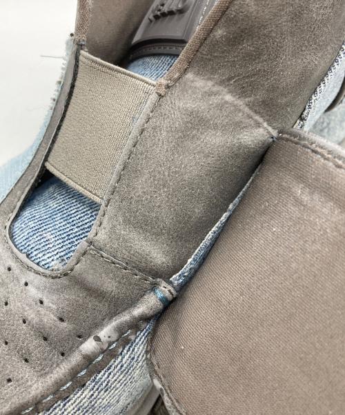 YELLO（イエロ）YELLO (イエロ) PATCH SHORT BOOTS/パッチショートブーツ グレー サイズ:Lの古着・服飾アイテム