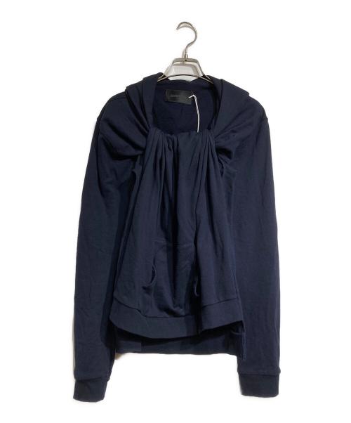 KEISUKE YOSHIDA（ケイスケヨシダ）KEISUKE YOSHIDA (ケイスケヨシダ) Spin-Flip Hoodie/スピンフリップフーディー ネイビー サイズ:Mの古着・服飾アイテム