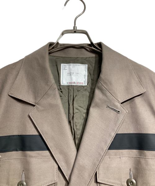 sacai（サカイ）sacai (サカイ) WTAPS (ダブルタップス) Cotton Back Satin Jacket/コットンバックサテンジャケット ベージュ サイズ:1の古着・服飾アイテム