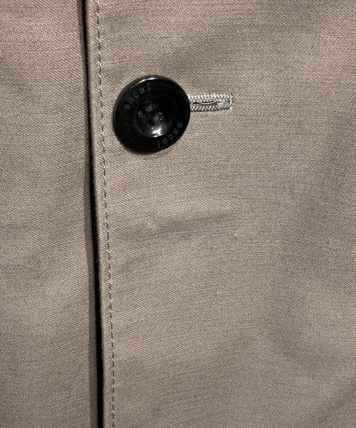 sacai（サカイ）sacai (サカイ) WTAPS (ダブルタップス) Cotton Back Satin Jacket/コットンバックサテンジャケット ベージュ サイズ:1の古着・服飾アイテム