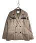 sacai（サカイ）の古着「Cotton Back Satin Jacket/コットンバックサテンジャケット」｜ベージュ