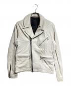 s'yteサイト）の古着「Sheep Skin Double Riders Jacket2/シープスキン・ダブルライダース・ジャケット・ツー」｜ホワイト