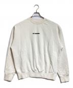 JIL SANDER+ジルサンダープラス）の古着「LOGO SWEATSHIRT/ロゴスウェットシャツ」｜ベージュ