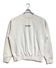 JIL SANDER+（ジルサンダープラス）の古着「LOGO SWEATSHIRT/ロゴスウェットシャツ」｜ベージュ