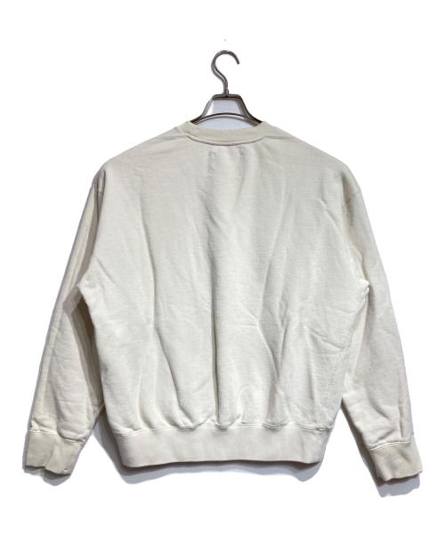 JIL SANDER+（ジルサンダープラス）JIL SANDER+ (ジルサンダープラス) LOGO SWEATSHIRT/ロゴスウェットシャツ ベージュ サイズ:Mの古着・服飾アイテム