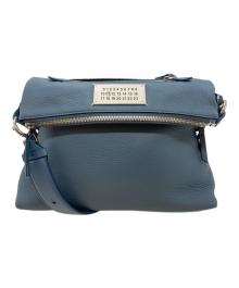 Maison Margiela（メゾンマルジェラ）の古着「5ACレザーショルダーバッグ/Leather Shoulder Bag」｜ブルー