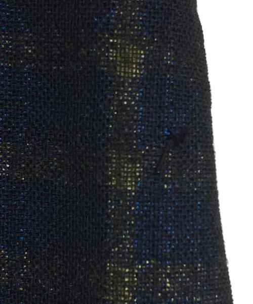 Y's（ワイズ）Y's (ワイズ) ウールチェックスカート ブラック サイズ:Sの古着・服飾アイテム