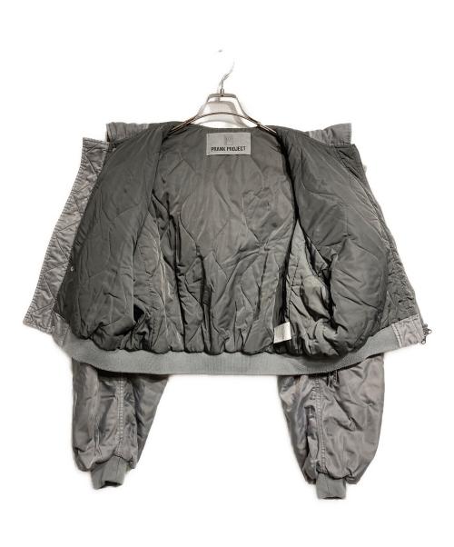 PRANK PROJECT（プランクプロジェクト）PRANK PROJECT (プランクプロジェクト) Hooded Short Bomber Jacket(フーディッドショートボンバージャケット) グレー サイズ:FREEの古着・服飾アイテム