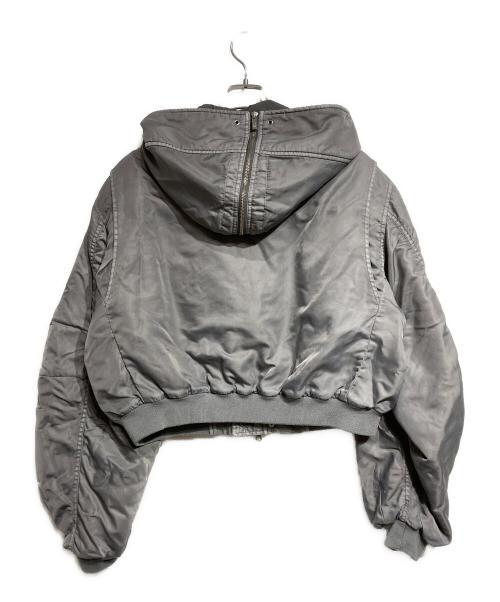 PRANK PROJECT（プランクプロジェクト）PRANK PROJECT (プランクプロジェクト) Hooded Short Bomber Jacket(フーディッドショートボンバージャケット) グレー サイズ:FREEの古着・服飾アイテム