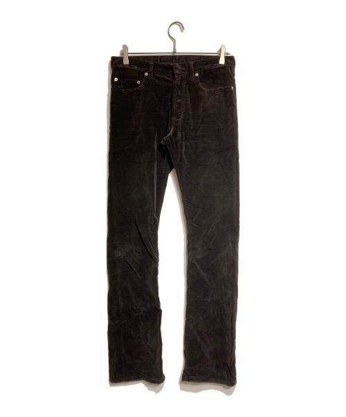 DIOR HOMME（ディオール オム）DIOR HOMME (ディオール オム) ベロアスキニーパンツ ブラウン サイズ:29の古着・服飾アイテム