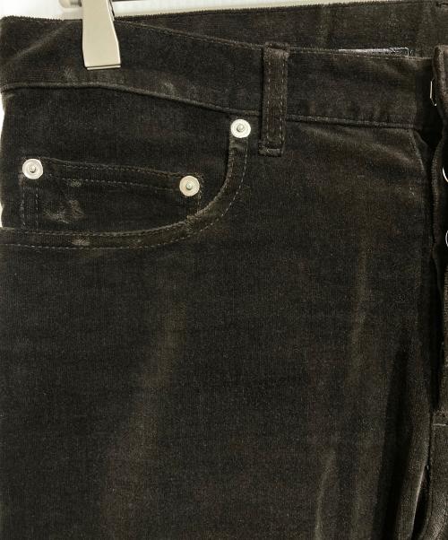 DIOR HOMME（ディオール オム）DIOR HOMME (ディオール オム) ベロアスキニーパンツ ブラウン サイズ:29の古着・服飾アイテム