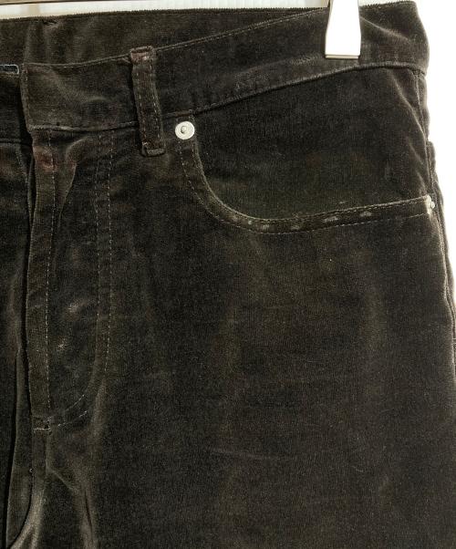 DIOR HOMME（ディオール オム）DIOR HOMME (ディオール オム) ベロアスキニーパンツ ブラウン サイズ:29の古着・服飾アイテム