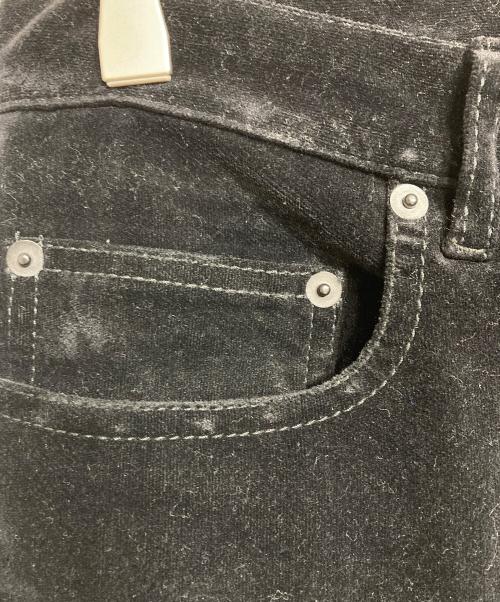 DIOR HOMME（ディオール オム）DIOR HOMME (ディオール オム) ベロアスキニーパンツ ブラック サイズ:29の古着・服飾アイテム