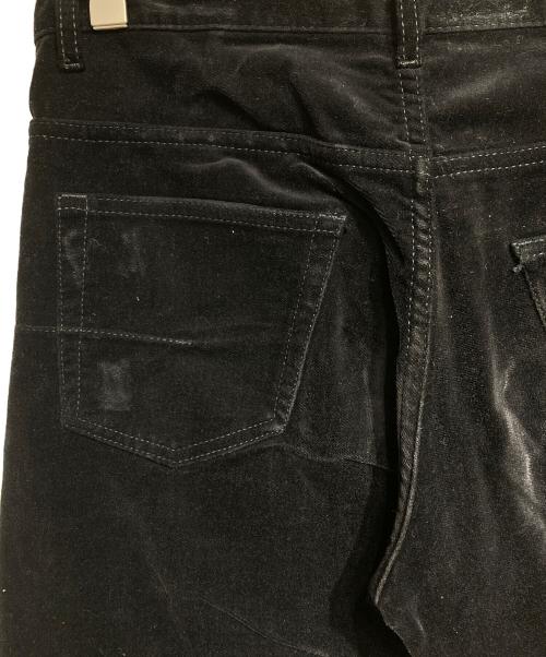 DIOR HOMME（ディオール オム）DIOR HOMME (ディオール オム) ベロアスキニーパンツ ブラック サイズ:29の古着・服飾アイテム