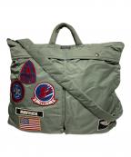 AVIREXアヴィレックス）の古着「TOPGAN HELMET BAG/ヘルメットバッグ」｜グリーン
