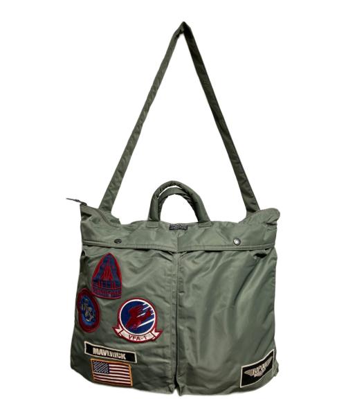 AVIREX（アヴィレックス）AVIREX (アヴィレックス) TOPGAN HELMET BAG/ヘルメットバッグ グリーンの古着・服飾アイテム