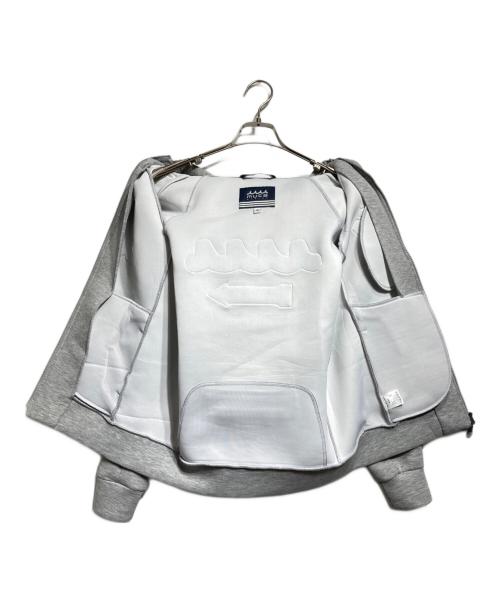 muta MARINE（ムータマリン）muta MARINE (ムータマリン) ワッペンボンディングジップパーカー グレー サイズ:Mの古着・服飾アイテム
