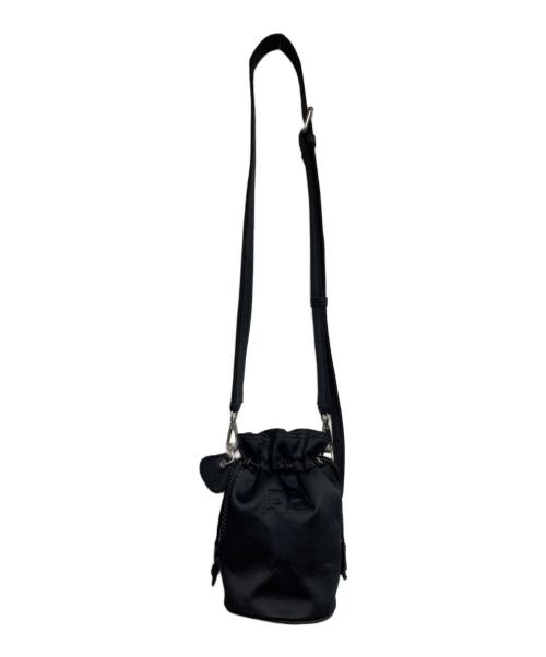courreges（クレージュ）courreges (クレージュ) 巾着ショルダーバッグ/Drawstring shoulder bag ブラックの古着・服飾アイテム