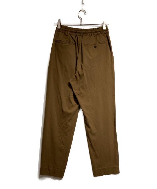 MARKAWARE（マーカウェア）MARKAWARE (マーカウェア) 1TUCK TROUSER ORGANIC WOOL FLANNEL/1タックトラウザーオーガニックウールフランネル ブラウン サイズ:2の古着・服飾アイテム