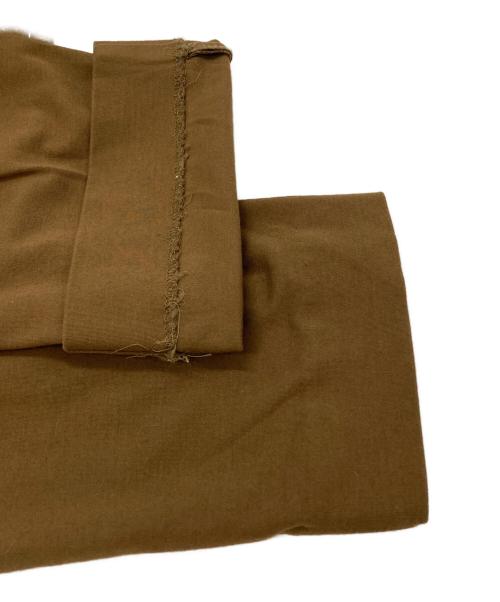 MARKAWARE（マーカウェア）MARKAWARE (マーカウェア) 1TUCK TROUSER ORGANIC WOOL FLANNEL/1タックトラウザーオーガニックウールフランネル ブラウン サイズ:2の古着・服飾アイテム