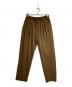 MARKAWARE（マーカウェア）の古着「1TUCK TROUSER ORGANIC WOOL FLANNEL/1タックトラウザーオーガニックウールフランネル」｜ブラウン