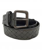 BOTTEGA VENETAボッテガベネタ）の古着「イントレチャートベルト/Intrecciato belt」｜グレー