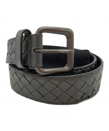 BOTTEGA VENETA（ボッテガベネタ）の古着「イントレチャートベルト/Intrecciato belt」｜グレー