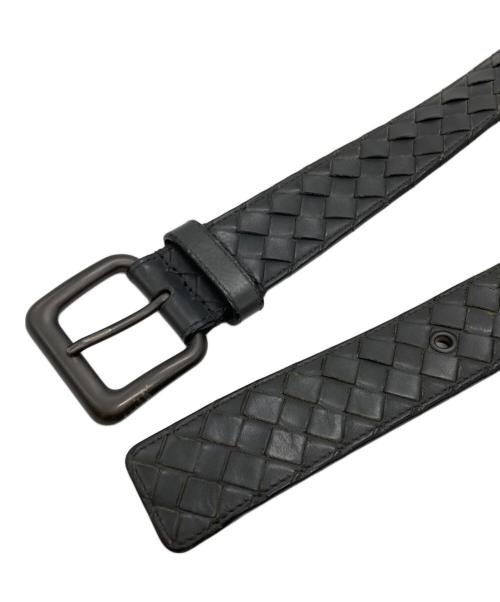 BOTTEGA VENETA（ボッテガベネタ）BOTTEGA VENETA (ボッテガベネタ) イントレチャートベルト/Intrecciato belt グレーの古着・服飾アイテム
