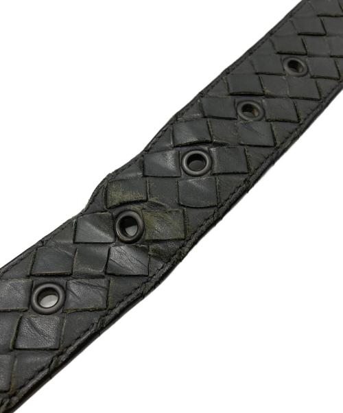 BOTTEGA VENETA（ボッテガベネタ）BOTTEGA VENETA (ボッテガベネタ) イントレチャートベルト/Intrecciato belt グレーの古着・服飾アイテム