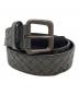 BOTTEGA VENETA（ボッテガベネタ）の古着「イントレチャートベルト/Intrecciato belt」｜グレー