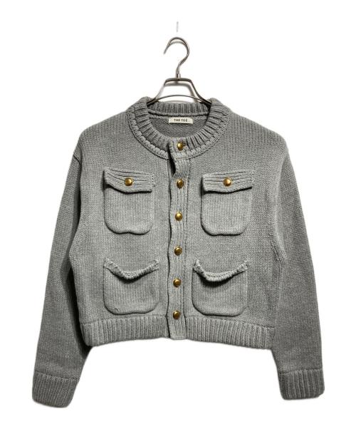 THE TOE（ザ・トゥー）THE TOE (ザ・トゥー) Residenz Knit Cardigan/レジデンツ・ニット・カーディガン グレー サイズ:Sの古着・服飾アイテム