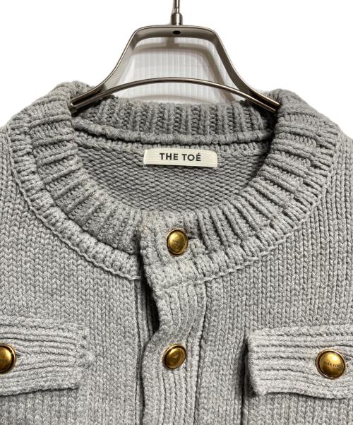 THE TOE（ザ・トゥー）THE TOE (ザ・トゥー) Residenz Knit Cardigan/レジデンツ・ニット・カーディガン グレー サイズ:Sの古着・服飾アイテム
