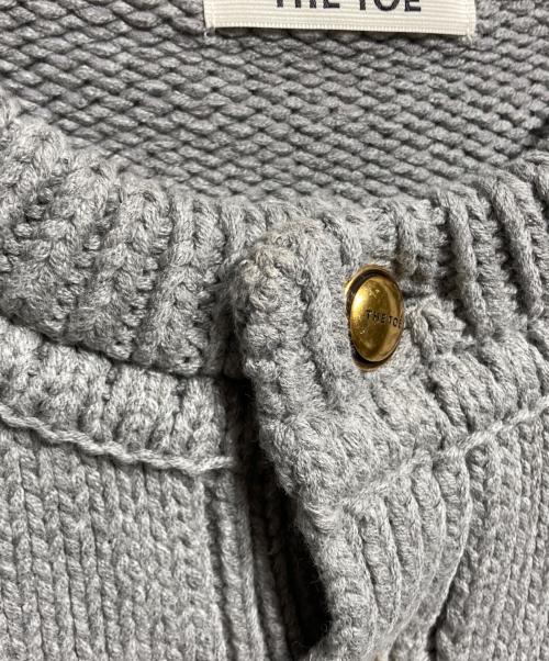 THE TOE（ザ・トゥー）THE TOE (ザ・トゥー) Residenz Knit Cardigan/レジデンツ・ニット・カーディガン グレー サイズ:Sの古着・服飾アイテム