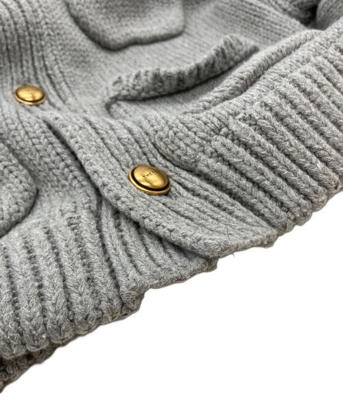 THE TOE（ザ・トゥー）THE TOE (ザ・トゥー) Residenz Knit Cardigan/レジデンツ・ニット・カーディガン グレー サイズ:Sの古着・服飾アイテム