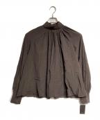 anuansアニュアンス）の古着「キュプラコットンボリュームブラウス/Cupra Cotton Volume Blouse」｜ブラウン