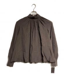 anuans（アニュアンス）の古着「キュプラコットンボリュームブラウス/Cupra Cotton Volume Blouse」｜ブラウン