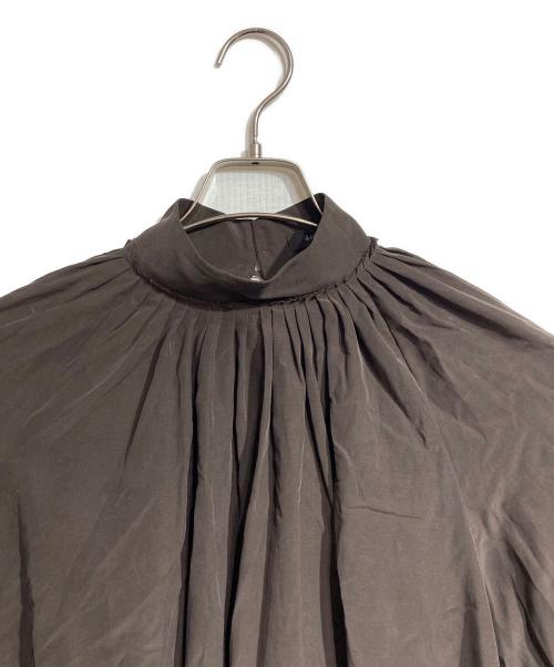 anuans（アニュアンス）anuans (アニュアンス) キュプラコットンボリュームブラウス/Cupra Cotton Volume Blouse ブラウン サイズ:Fの古着・服飾アイテム