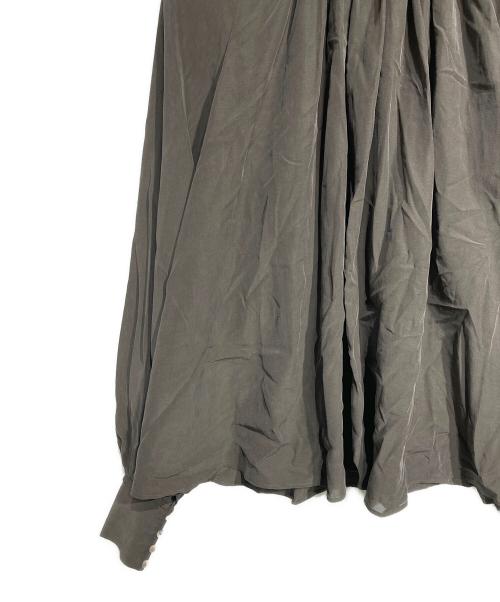 anuans（アニュアンス）anuans (アニュアンス) キュプラコットンボリュームブラウス/Cupra Cotton Volume Blouse ブラウン サイズ:Fの古着・服飾アイテム