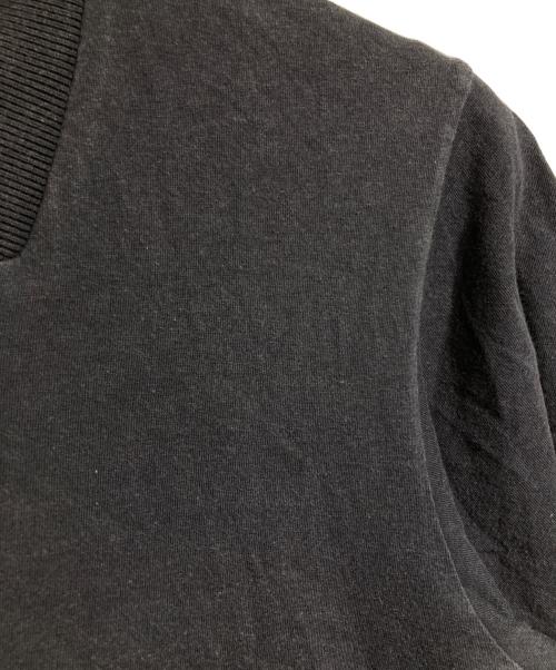 COMME des GARCONS HOMME PLUS（コムデギャルソンオムプリュス）COMME des GARCONS HOMME PLUS (コムデギャルソンオムプリュス) ハーフジップポロシャツ/Half-zip polo shirt ブラック サイズ:FREEの古着・服飾アイテム