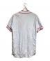 CHRISTIAN DADA (クリスチャンダダ) LIQUIDATED ロングベースボールシャツ / LIQUIDATED Long Baseball Shirt レッド×ブルー サイズ:44：8000円