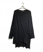 Yohji Yamamoto pour hommeヨウジヤマモト プールオム）の古着「DIORAMA COTTON ⅬONG SLEEVE」｜ブラック