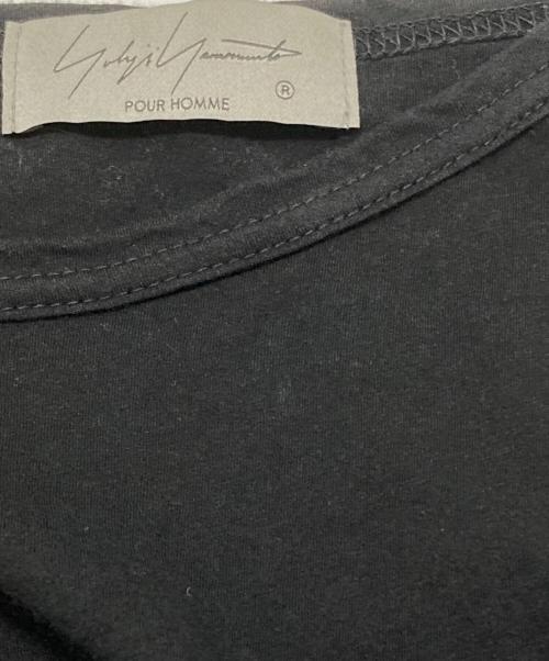 Yohji Yamamoto pour homme（ヨウジヤマモト プールオム）Yohji Yamamoto pour homme (ヨウジヤマモト プールオム) DIORAMA COTTON ⅬONG SLEEVE ブラック サイズ:3の古着・服飾アイテム