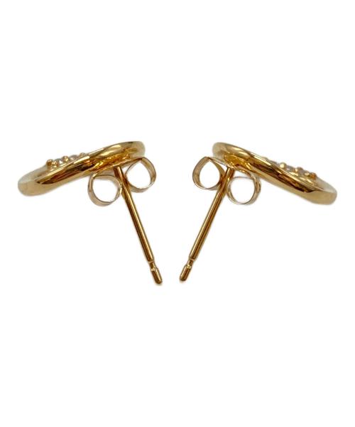 ete（エテ）ete (エテ) ビジューサークルピアス/Jeweled Circle Earrings  ゴールドの古着・服飾アイテム